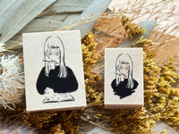 nonco hanco Rubber Stamp - Writing Girl (S)