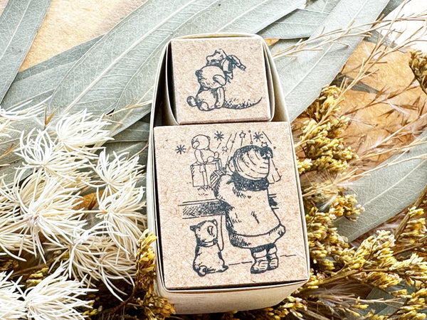 Sirusu Rubber Stamp / I Want That One & Bear Set of 2