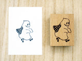 Japanese Wooden Rubber Stamp - Ghost