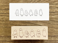 Japanese Wooden Rubber Stamp - Ghosts