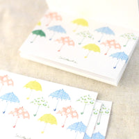 Seitousya Mini Message Cards - Umbrella