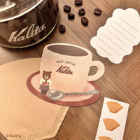 Furukawa x Kalita Coffee Cup Mini Letter Set / After Lunch (Bear)