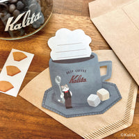 Furukawa x Kalita Coffee Cup Mini Letter Set / Night Time (Cat)