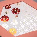 Japanese Gold Foil Letter Pressed Hexagonal Card with Envelope