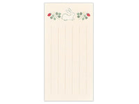 Retro Modern Memo Pad / Writing Paper - Strawberry Rabbit