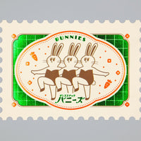 ob1toy "Fantasy Retro Shopping Street" Postcard / Bunnies