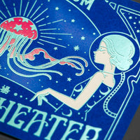 ob1toy "Fantasy Retro Shopping Street" Postcard / Jellyfish