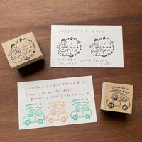 "Marle" Japanese Wooden Rubber Stamp - Planner Stamp