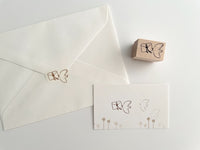 nonco hanco Rubber Stamp - Bird & Letter