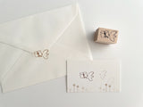 nonco hanco Rubber Stamp - Bird & Letter