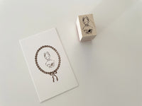 nonco hanco Rubber Stamp - Reading Girl (S)