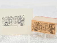 Sirusu Rubber Stamp / Landscape with Bicycles