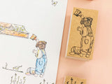 Sirusu Rubber Stamp / Painting Girl