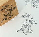 Sirusu Rubber Stamp / Busy and irritated Rabbit