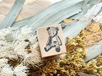 Sirusu Rubber Stamp / Checkered Teddy Bear