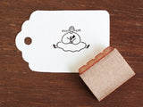 "Marle" Japanese Wooden Rubber Stamp - Tulip