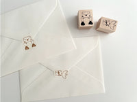 nonco hanco Rubber Stamp - Bird & Letter