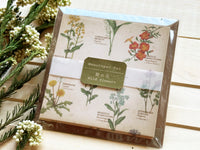 Picture book Style memo note paper set with case / Wild Flower