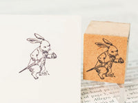 Sirusu Rubber Stamp / Busy and irritated Rabbit