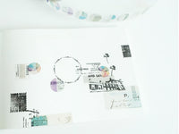 YOHAKU Transparent PET Roll Stickers / P-003 Collage (コラージュ)