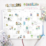 Bande Japanese Washi Masking Roll Stickers - Cute Houses