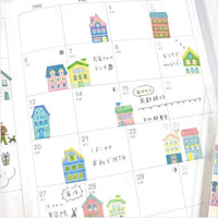 Bande Japanese Washi Masking Roll Stickers - Cute Houses