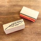 Kinotorico Original Wooden Rubber Stamp / Quill Pen