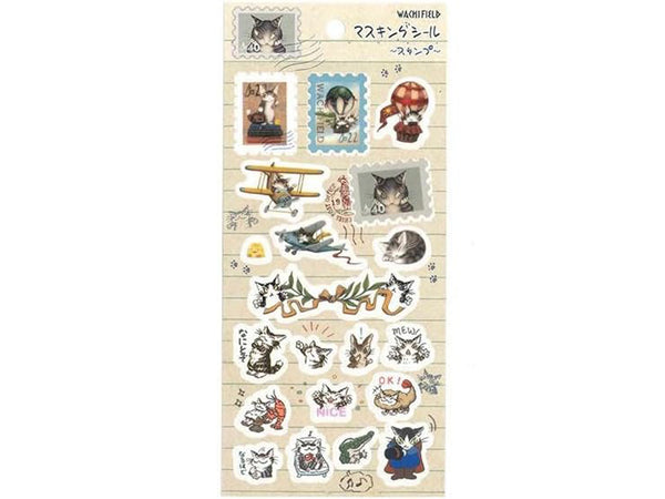 Dayan the Wachifield Cat Masking Sheet of Stickers