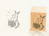 Sirusu Rubber Stamp / Wild Rabbit's Flower Basket