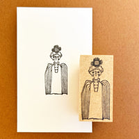 Kinotorico Original Wooden Rubber Stamp / Angel Boy