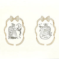 Kinotorico Original Wooden Rubber Stamp / Ribbon Frame