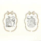 Kinotorico Original Wooden Rubber Stamp / Ribbon Frame