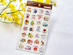 Watercolor Masking Schdule Sheet of Sticker - Daily Events