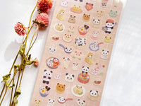 Yummy!  Sheet of Stickers /  Panda