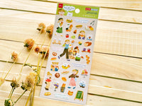 "toi-et-moi" Sheet of Stickers / bakery