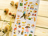 "toi-et-moi" Sheet of Stickers / bakery