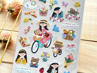 "toi-et-moi" Sheet of Stickers / picnic