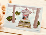 Tabineko Postcard - Winter