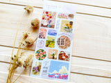 "La Vista" Sheet of Stickers / Flower