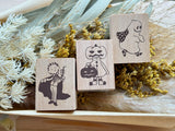 Japanese Wooden Rubber Stamp - Ghost