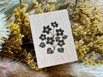 Japanese Wooden Rubber Stamp - Flower