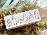 Japanese Wooden Rubber Stamp - Ghosts