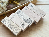 Japanese Wooden Rubber Stamp - Ghosts