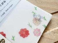 Seitousya Translucent Letter Pad - Omokage