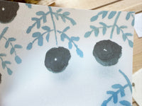 Seitousya Translucent Letter Pad - Blue Flowers