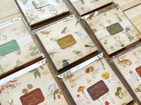 Picture book Style memo note paper set with case / Wild Flower