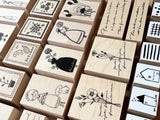 Sachi Hanko Original Wooden Rubber Stamp / Little House