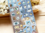 Gold Foil Stamped Clear Sheet of Sticker - Penguin