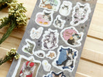 Dayan the Wachifield Cat Masking Sheet of Stickers