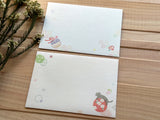 Traditional Japanese Letter Pad / Envelopes - Cat